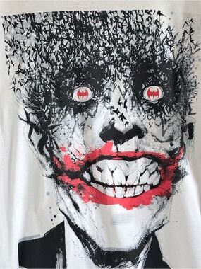 DC Comics The Joker Bat Face Detective Comics 880 Graphic T-Shirt White 2XL